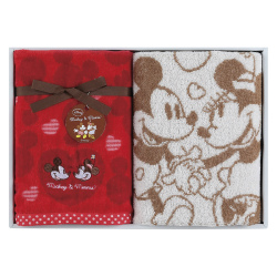 ミッキー&ミニー ドリーミータイム フェイス1P・ウォッシュタオル1P